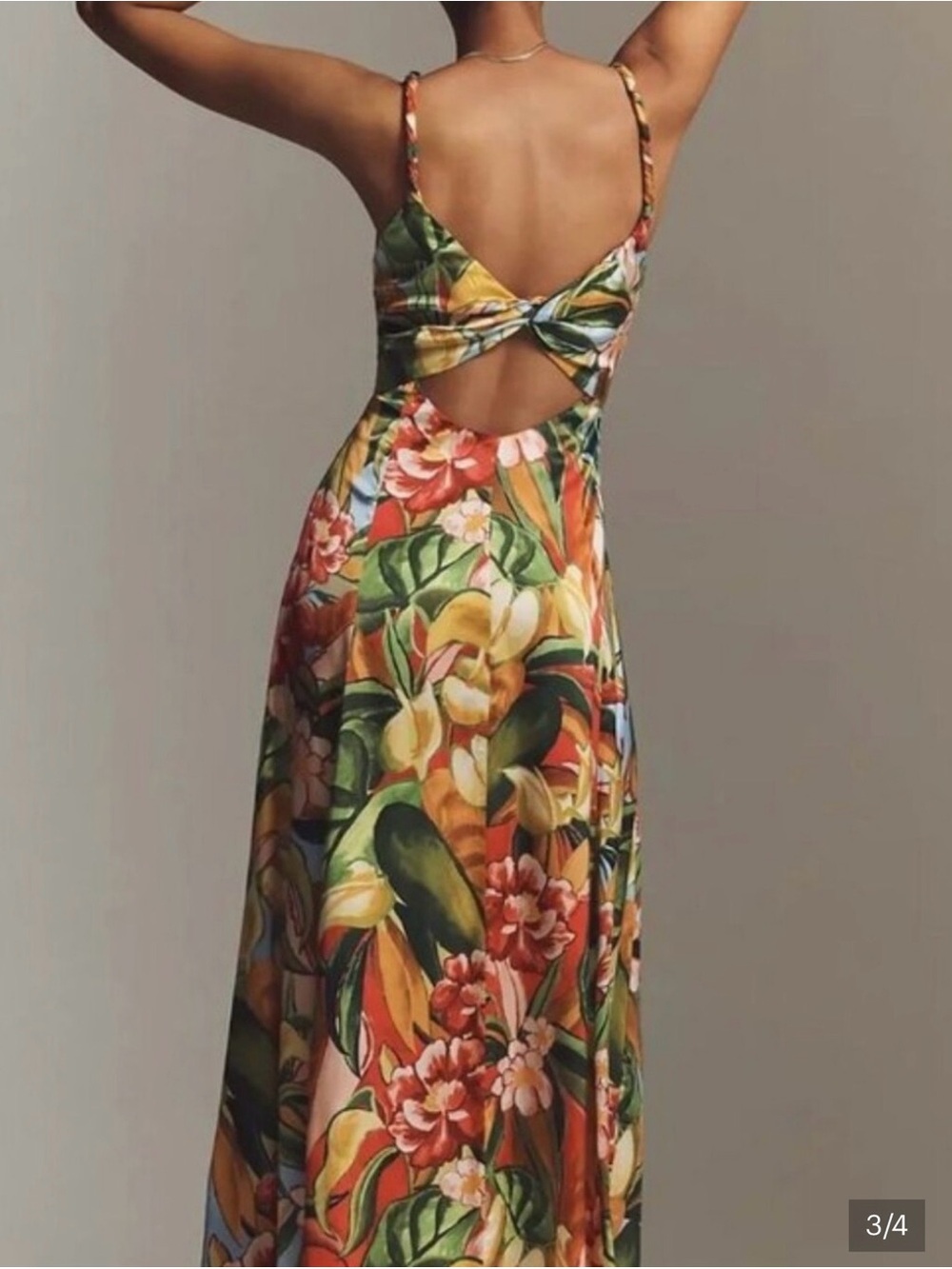 FARM Rio Bold Tropical Maxi Dress in Green, Yellow, Orange - Picture 3 of 8